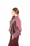 Camicia a Righe con Colletto Ampio donna Miss love - 5