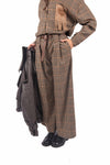 Pantaloni Palazzo a Quadri con Cintura donna Miss love - 5