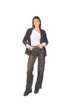 Blazer Monopetto in Velluto Plissé donna Miss love - 3