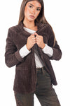 Blazer Monopetto in Velluto Plissé donna Miss love - 1