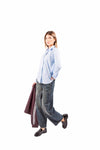 Camicia a Righe Azzurra donna Miss love - 5