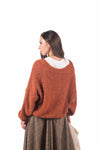 Cardigan Oversize in Maglia Bouclé donna Miss love - 4