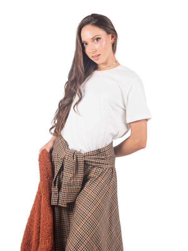 T-Shirt Girocollo Basic da donna Miss love