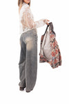 Jeans Barrel Fit Lavaggio Vintage donna Miss love - 2