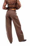 Jeans Barrel Fit Cioccolato con Dettaglio Cut-Out donna Miss love - 2