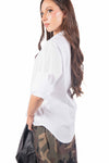 Camicia Popeline con Incrocio Bianca donna Miss love - 3