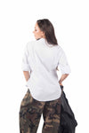 Camicia Popeline con Incrocio Bianca donna Miss love - 2