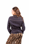 Camicia in Denim Scuro Western donna Miss love - 4