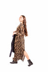 Abito Lungo Effetto Velluto Zebrato donna Miss love - 4