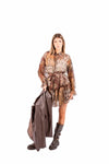 Abito Corto in Chiffon a Balze donna Miss love - 3