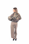 Bomber Camouflage con Bordi a Coste donna Miss love - 5