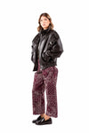 Bomber Oversize in Ecopelle Nera con Collo Alto donna Tensione in - 3
