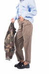 Pantaloni Cargo Slim Fit Tortora donna Miss love - 4