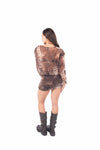 Abito Corto Leopardato Incrociato donna Miss love - 3