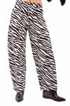 Pantaloni Balloon Fit Stampa Zebrata donna Tensione in - 1