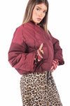 Bomber Trapuntato Bordeaux donna Miss love - 2