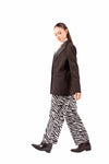 Pantaloni Balloon Fit Stampa Zebrata donna Tensione in - 2
