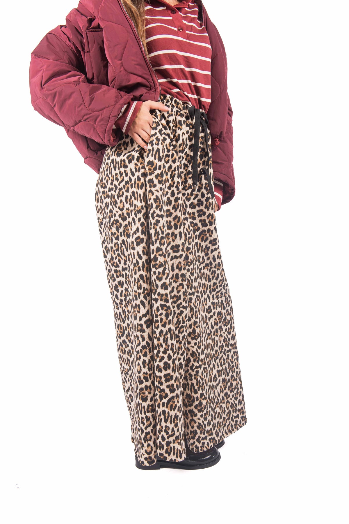 Pantaloni Fluidi Leopardati donna Miss love - 3