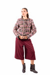 Giacca Corta in Tweed Multicolor con Bottoni Goffrati donna Tensione in - 2