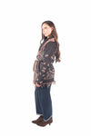 Cardigan in Maglia Jacquard con Frange e Cintura donna Miss love - 5