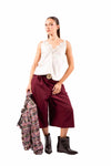 Top Canotta in Satin Panna con Pizzo donna Tensione in - 3