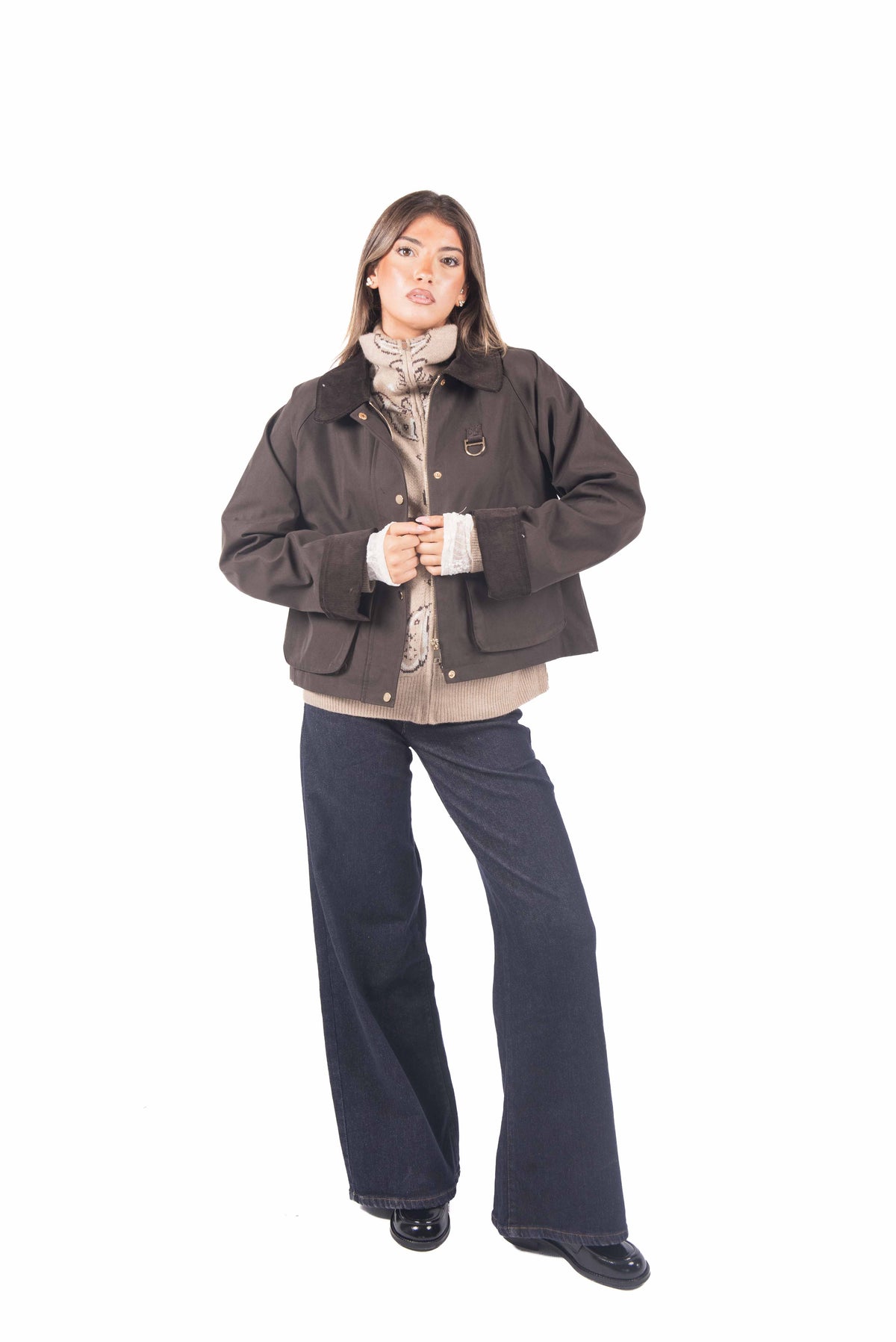 Jeans Wide Leg Lavaggio Scuro donna Miss love - 2