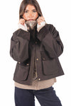 Giacca Corta in Tessuto Tecnico con Velluto donna Miss love - 1