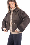 Giacca Corta in Tessuto Tecnico con Velluto donna Miss love - 4
