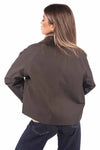 Giacca Corta in Tessuto Tecnico con Velluto donna Miss love - 5