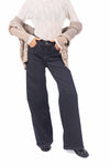 Jeans Wide Leg Lavaggio Scuro donna Miss love - 1