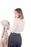Maglia in Pizzo Strutturato Panna donna Miss love - 3