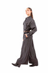 Tuta Jumpsuit Grigia con Cintura donna Tensione in - 5