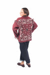 Cardigan in Maglia con Frange e Ricami Bordeaux donna Miss love - 4