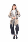 Cardigan in Maglia Jacquard con Frange donna Miss love - 3