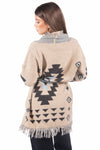 Cardigan in Maglia Jacquard con Frange donna Miss love - 2