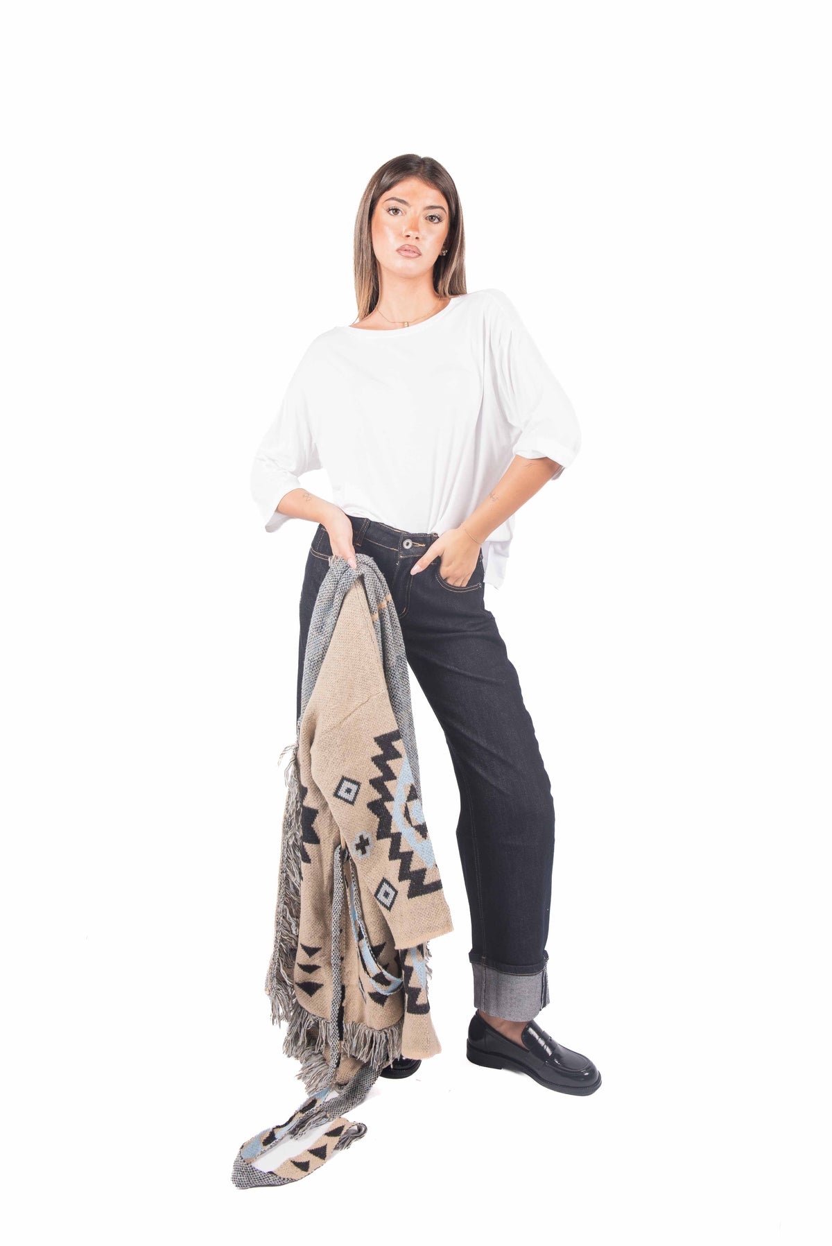 Maglia Basic Oversize donna Miss love - 2