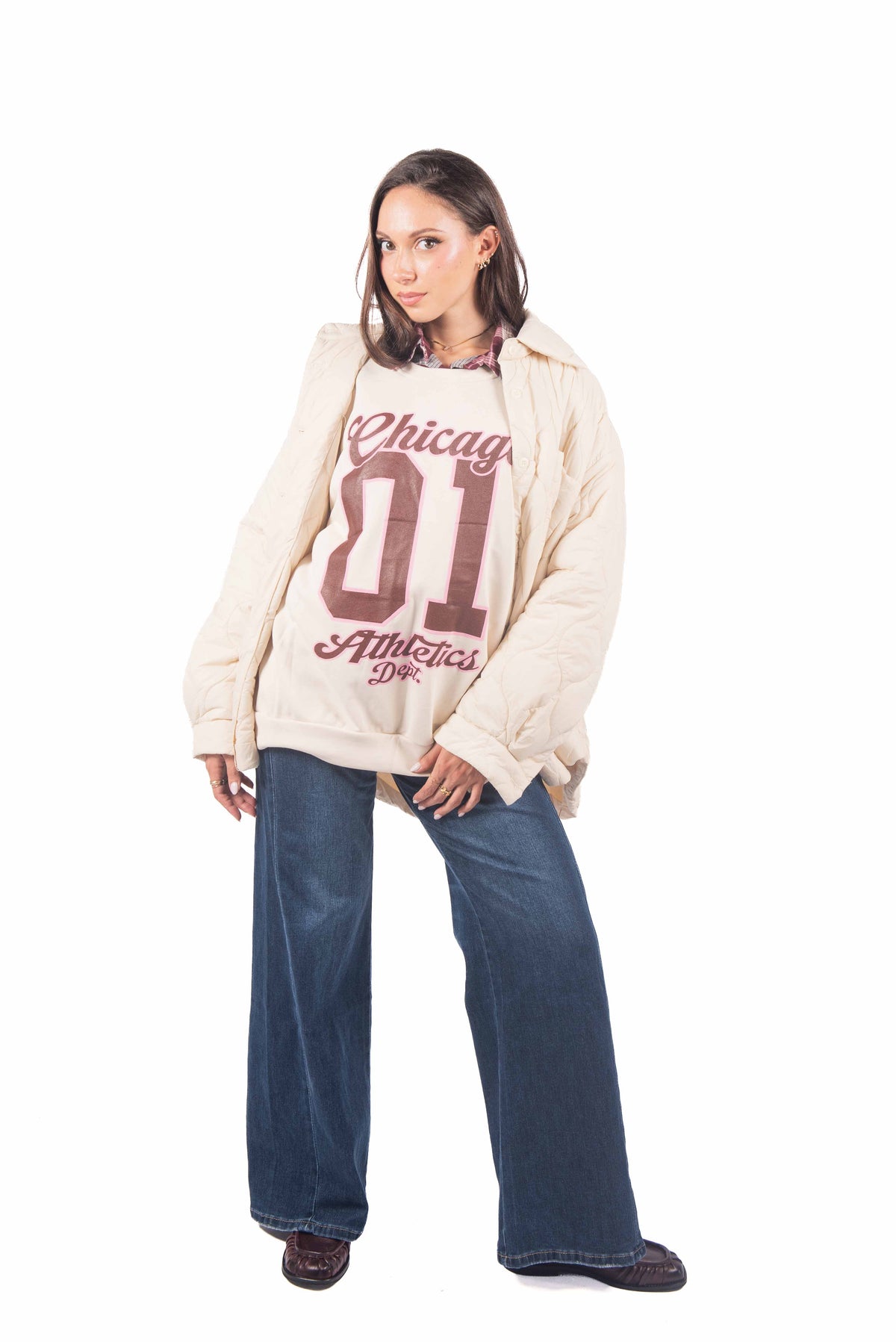 Felpa Girocollo Stampa Athletic donna Miss love - 2