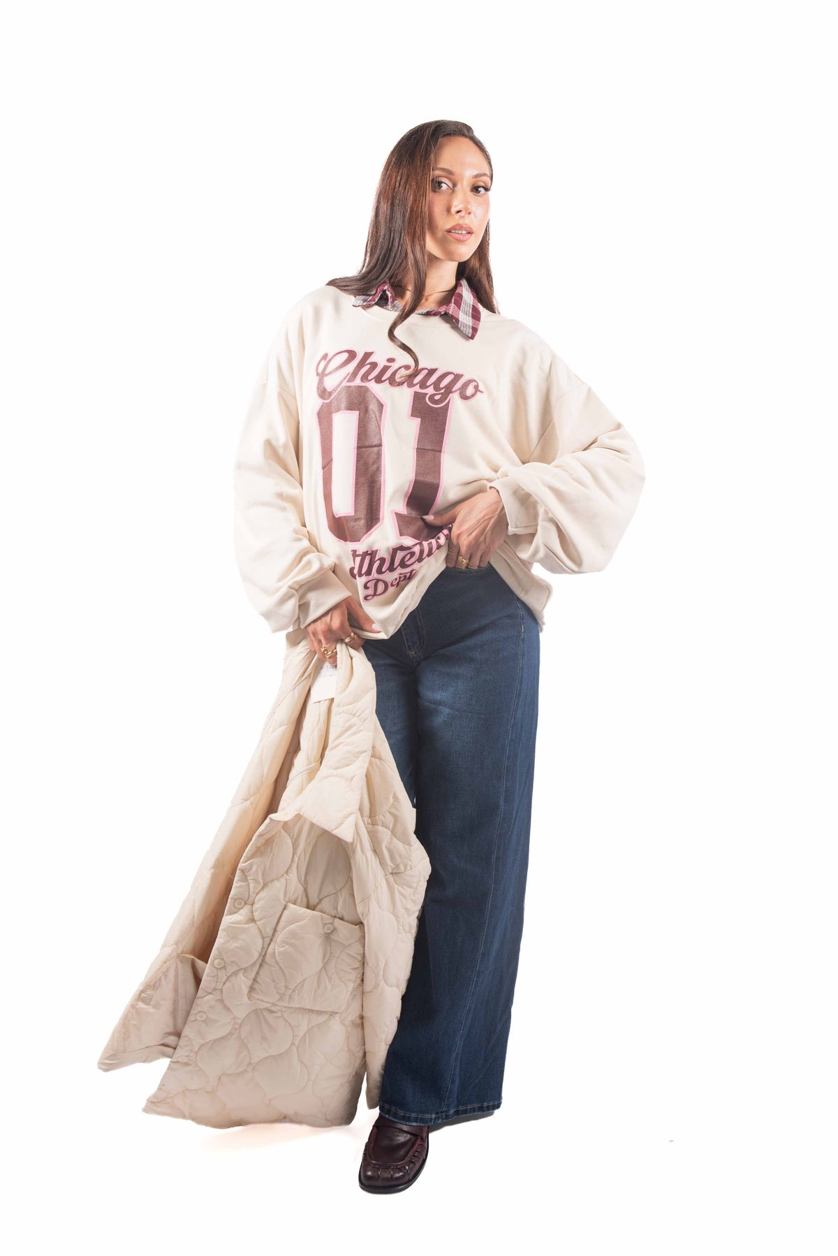 Felpa Girocollo Stampa Athletic donna Miss love - 4