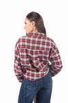 Camicia a Quadri con Tasca in Paillettes donna Miss love - 2