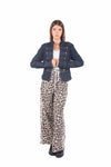 Giacca Military Style Denim Blu Scuro donna Miss love - 6