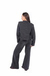 Giacca Military Style Denim Nero donna Miss love - 2