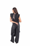 Top in Maglia con Spalline e Fiocco sul Retro donna Miss love - 4