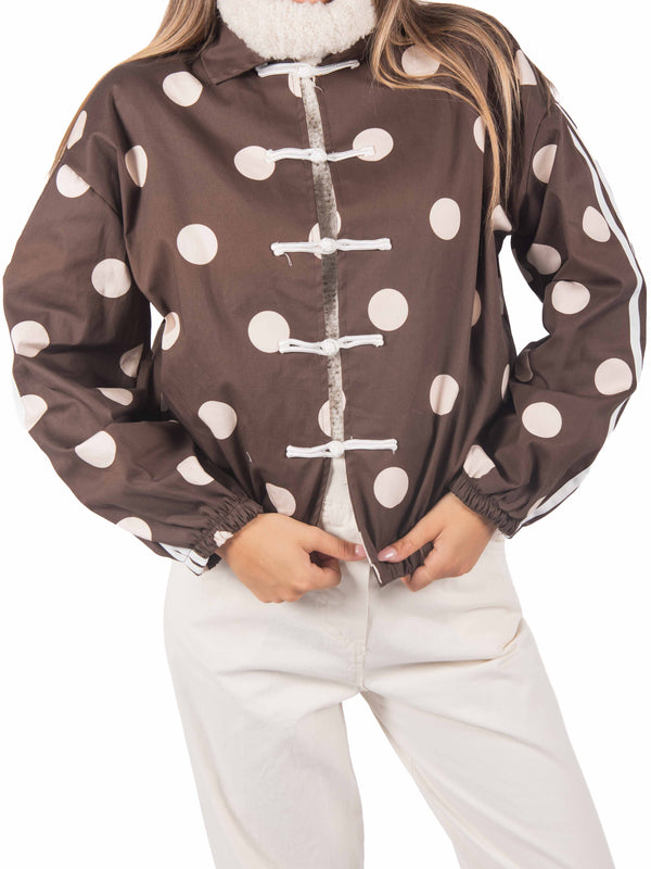 Giacca a Pois con Alamari da donna Miss love
