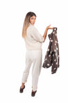 Pantaloni in Cotone con Cintura Elasticizzata donna Miss love - 5