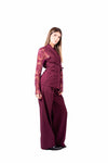 Completo Gilet e Pantalone Bordeaux donna Miss love - 1