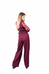 Completo Gilet e Pantalone Bordeaux donna Miss love - 2