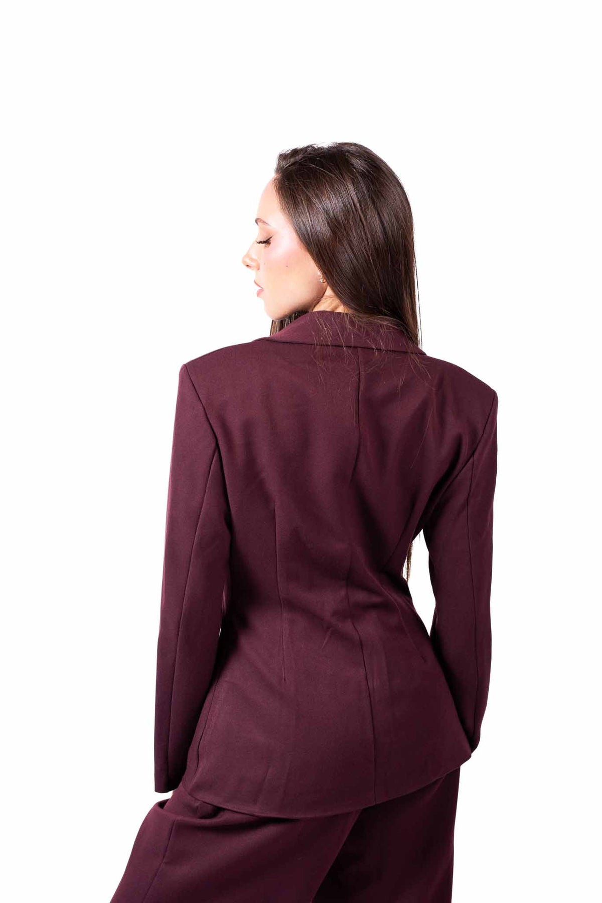 Blazer Bordeaux Monobottone donna Miss love - 4