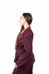 Blazer Bordeaux Monobottone donna Miss love - 5