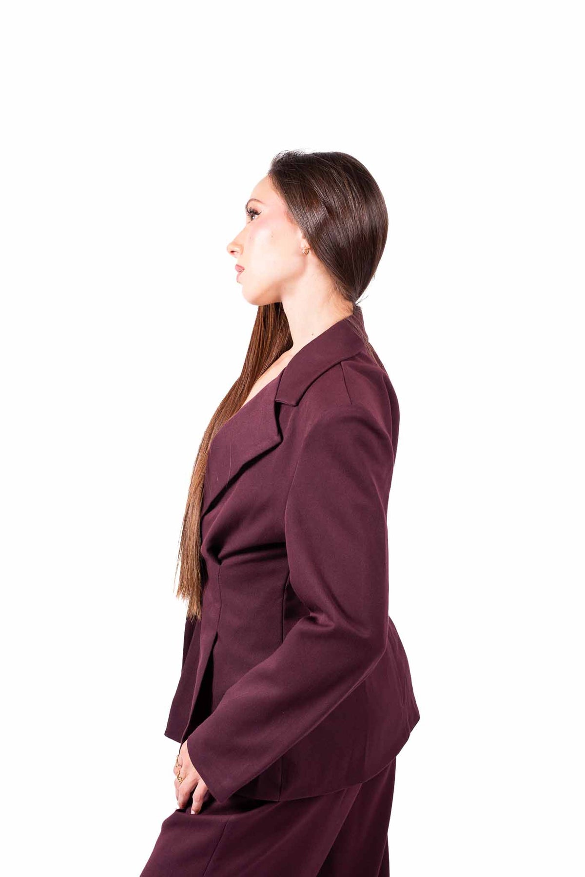 Blazer Bordeaux Monobottone donna Miss love - 5