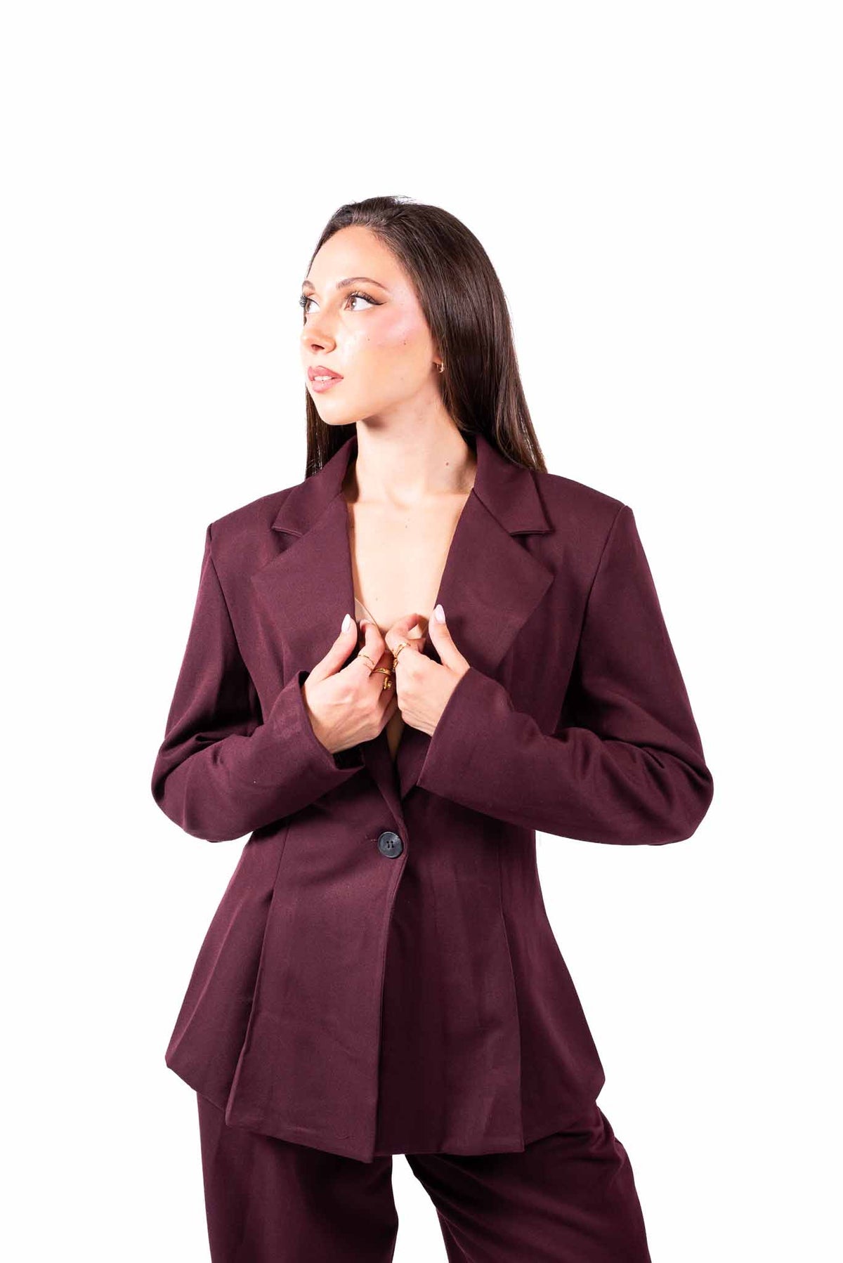 Blazer Bordeaux Monobottone donna Miss love - 3